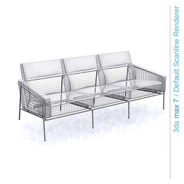 3ds design series 3 - series 3300 3 seater sofa by lajhar